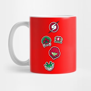 Space pins Mug